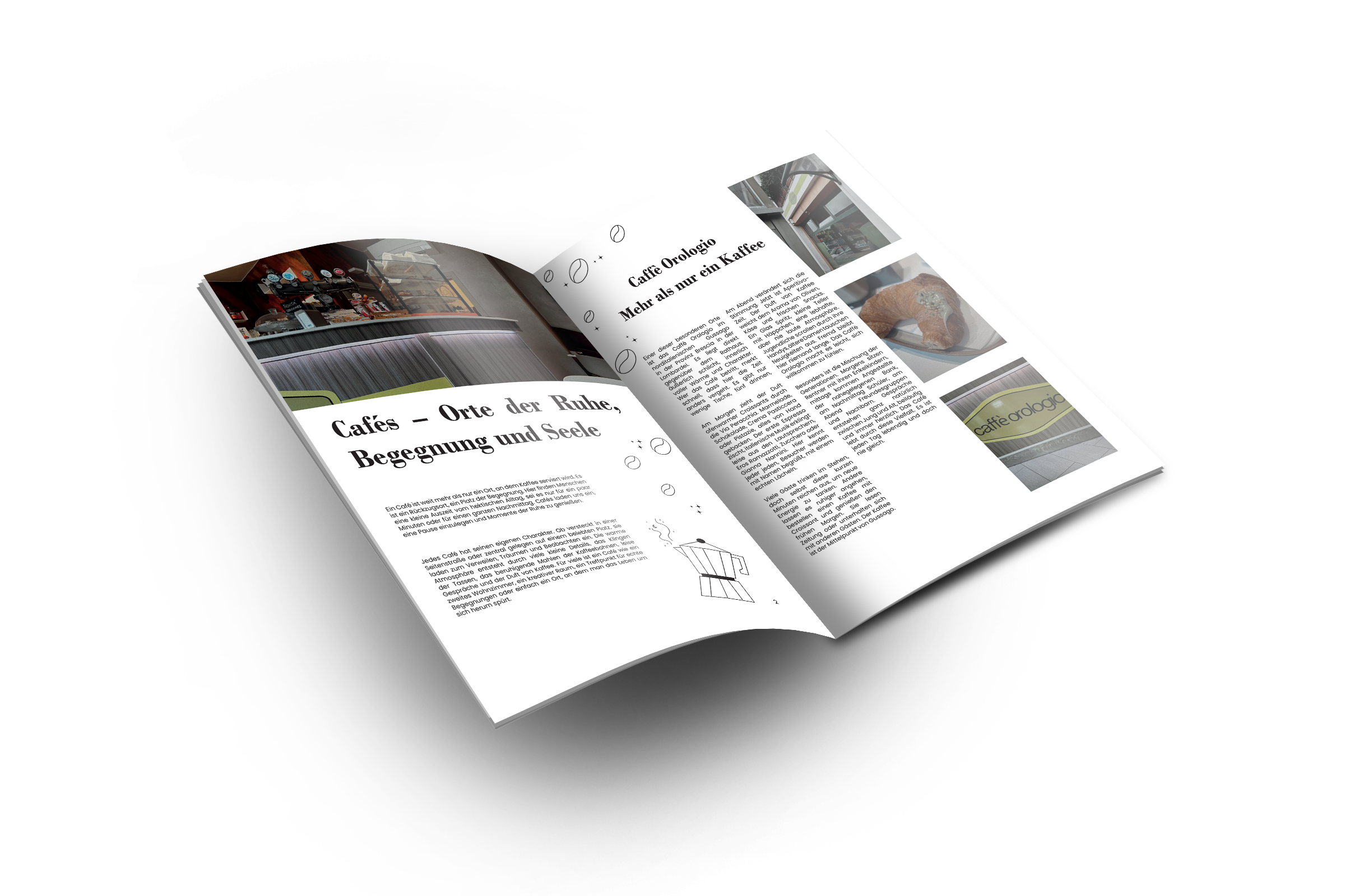 Magazine Spread — Caffè Orologio