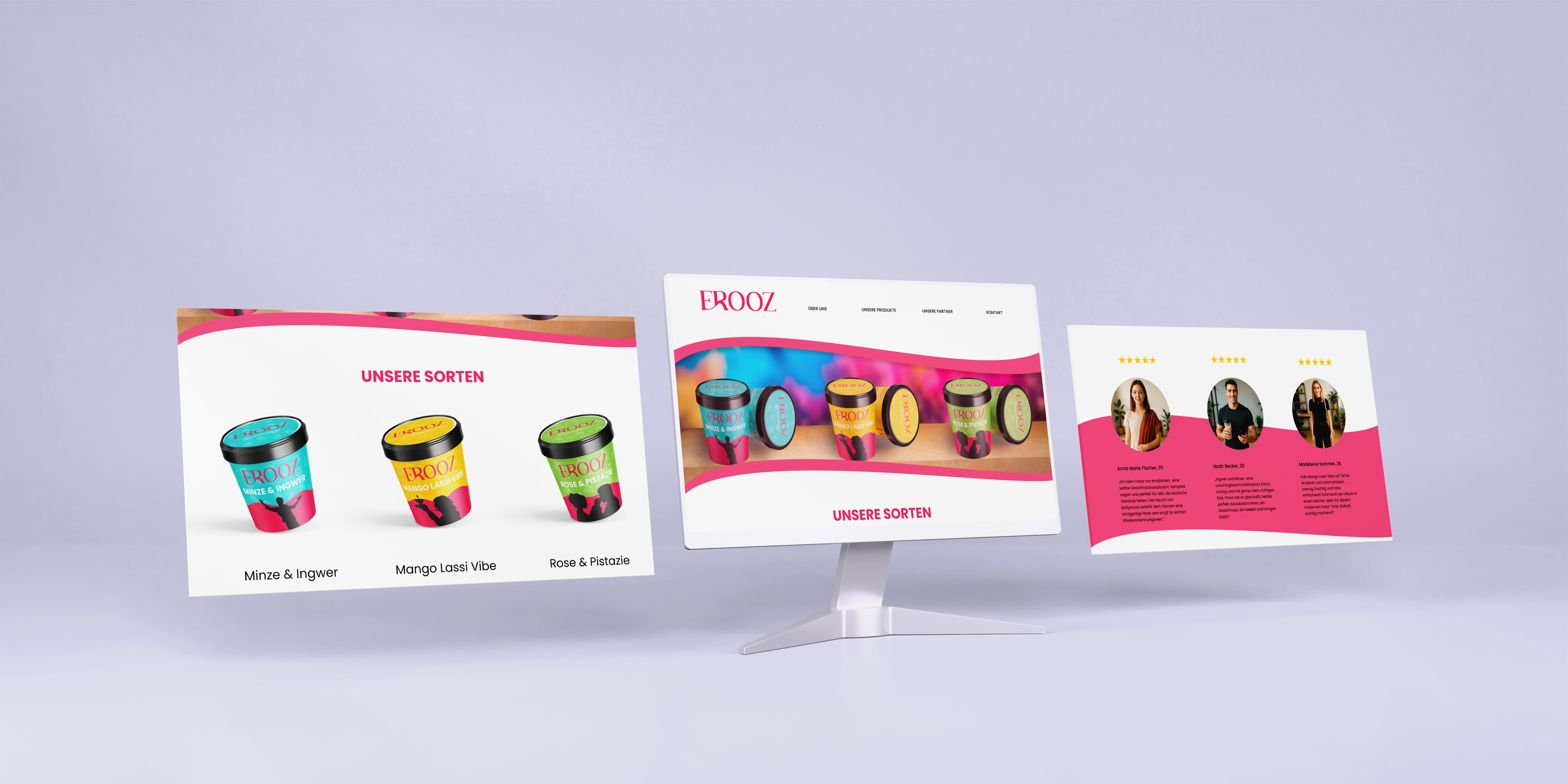 FROOZ Cross-Media Landingpage
