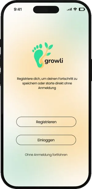 Growli — Registrierung