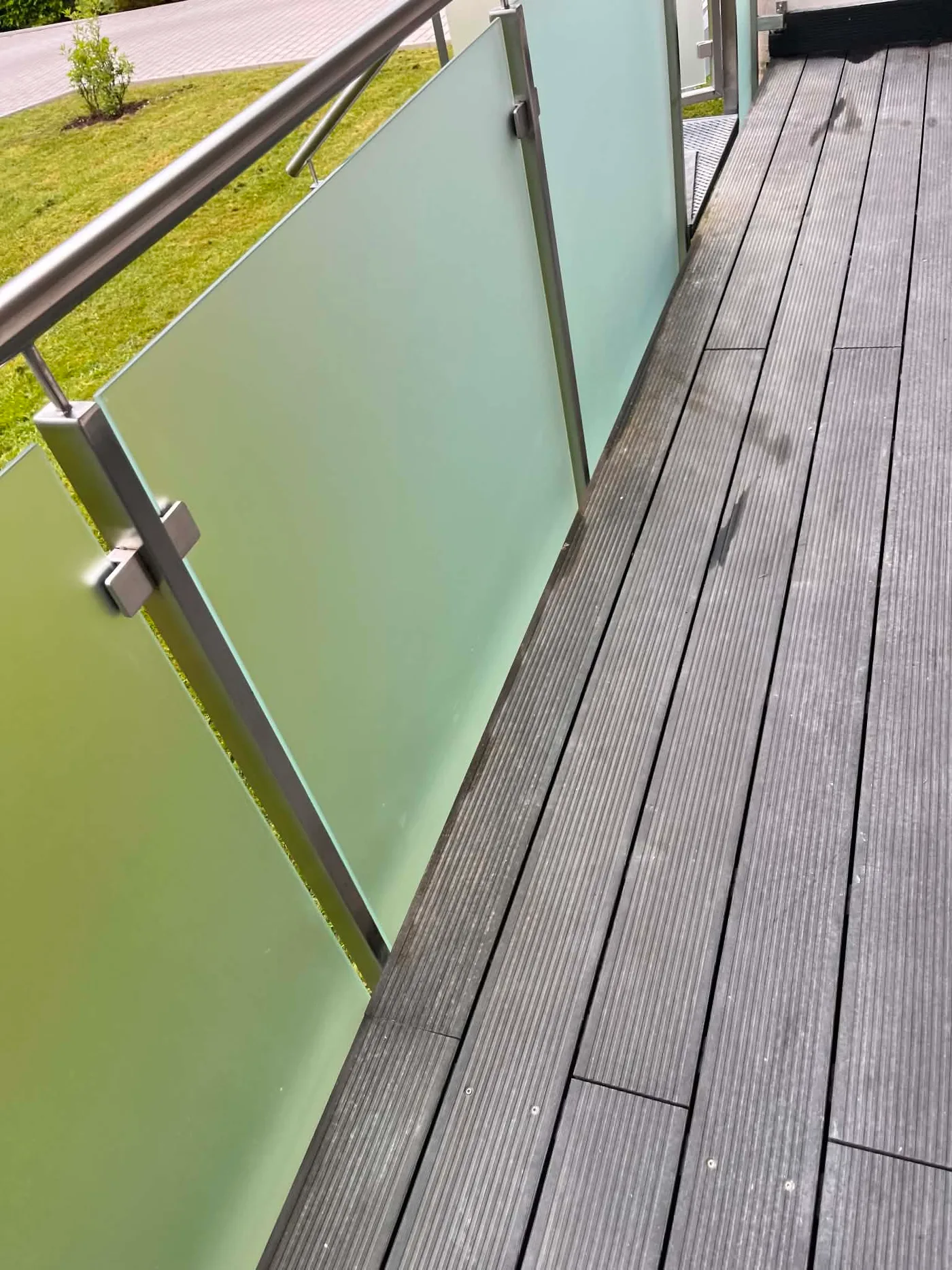 Gereinigter Balkon